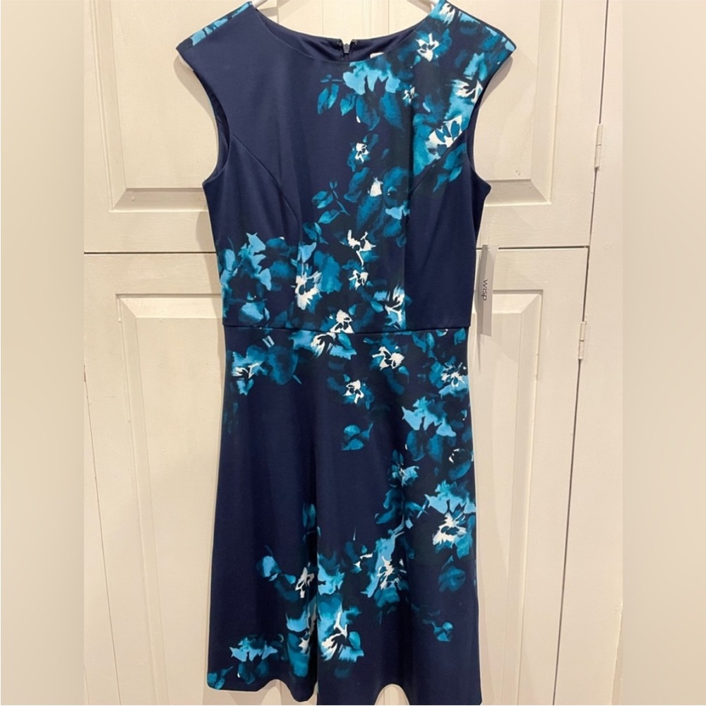 Wisp Floral Blue Dress